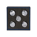L'Art de la Plume – Jules Verne - Coffret complet - 20€ Argent Haut Relief et quatre Voyages Extraordinaires