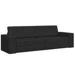 vidaXL Canapé Lit 2-en-1 Noir 245x150x60.5 cm Tissu