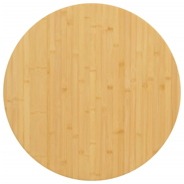 vidaXL Dessus de table Ø80x1 5 cm bambou