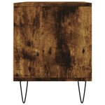 vidaXL Meuble TV chêne fumé 100x34 5x44 5 cm bois d'ingénierie