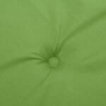 vidaXL Coussins de chaise à dossier bas lot de 2 vert mélangé tissu