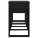 vidaXL Tables gigognes 3 Pièces Noir Bois d'ingénierie