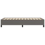vidaXL Cadre de lit Gris 90x200 cm Similicuir