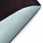 vidaXL Tapis en peau de vache véritable noir 180x220 cm