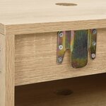 vidaXL Ensemble de meubles salle de bain 2 Pièces chêne bois d'ingénierie