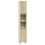 vidaXL Ensemble de meubles de salle de bain 3 Pièces chêne sonoma