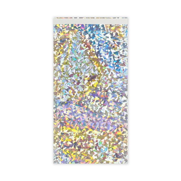 Lot de 100 sachet alu holographique argenté 229x114 mm