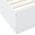 vidaXL Cadre de lit avec LED sans matelas blanc 100x200 cm