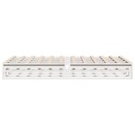 vidaXL Cadre de lit sans matelas blanc 140x190 cm bois de pin massif