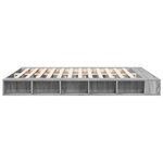 vidaXL Cadre de lit sans matelas sonoma gris 200x200 cm