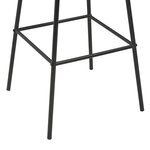 vidaXL Tabourets de bar lot de 4 noir pinède solide et acier