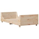 vidaXL Cadre de lit sans matelas 90x200 cm bois de pin massif