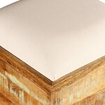 vidaXL Banc de rangement Bois massif recyclé 40 x 40 x 45 cm
