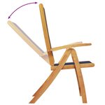 vidaXL Ensemble à manger de jardin 9Pièces bois d'acacia solide textilène