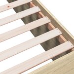 vidaXL Cadre de lit sans matelas chêne sonoma 100x200 cm