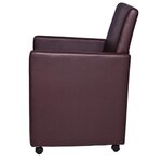 vidaXL Chaises à manger lot de 2 marron similicuir
