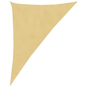 vidaXL Voile d'ombrage sable 4x5x6 4 m 100   polyester oxford
