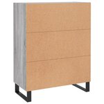 vidaXL Buffet sonoma gris 69 5x34x90 cm bois d'ingénierie