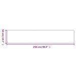 vidaXL Tapis de couloir aspect sisal taupe 50x250 cm