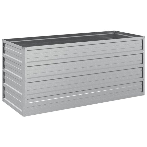 vidaXL Lit surélevé de jardin 100x40x45 cm Acier galvanisé Argenté