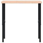 vidaXL Établi 100x60x(73-99 5) cm bois massif de hêtre rectangulaire