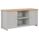 vidaXL Meuble TV Gris 120x39x58 cm