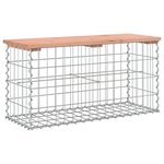 vidaXL Banc jardin design gabion 83x31 5x42 cm bois massif de douglas