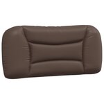 vidaXL Cadre de lit avec LED sans matelas marron 90x200 cm