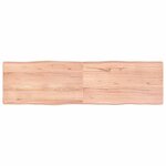 vidaXL Dessus de table bois massif traité bordure assortie
