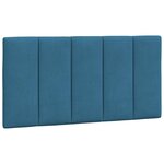 vidaXL Cadre de lit sans matelas bleu 100x200 cm velours