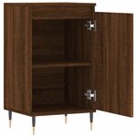 vidaXL Buffets 2 Pièces chêne marron 40x35x70 cm bois d'ingénierie