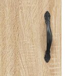 vidaXL Buffet chêne sonoma 90x34x80 cm bois d'ingénierie