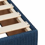 vidaXL Sommier à lattes de lit avec matelas Bleu 180x200 cm Tissu