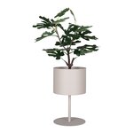 Pot de fleurs en acier sable ø21 5 x 36 cm