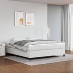 vidaXL Cadre de lit sans matelas blanc 160x200 cm similicuir