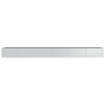 vidaXL Lit surélevé de jardin 480x80x45 cm Acier galvanisé Argenté