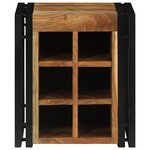 vidaXL Rangement à vin 34.5x35x39 cm Bois massif d'acacia