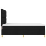 vidaXL Lit Box Spring avec Matelas Noir 140x200 cm Tissu