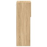 vidaXL Meubles TV avec lumières LED 2 Pièces chêne sonoma 30 5x30x90 cm