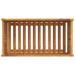 vidaXL Jardinière avec doublure 80x42x40 cm bois massif d'acacia