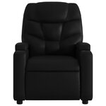vidaXL Fauteuil inclinable électrique Noir Similicuir