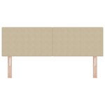tête de lit LED design simple vert clair et gris 72 cm en velours côtelé