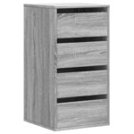 vidaXL Commode d'angle sonoma gris 40x41x76 cm bois d'ingénierie