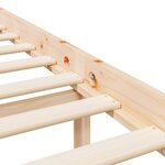 vidaXL Lit pour personne âgée 140x190 cm bois massif de pin