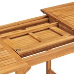 vidaXL Ensemble à manger de jardin 5 Pièces Bois de teck massif