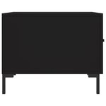 vidaXL Tables basses 2 Pièces noir 50x50x40 cm bois d'ingénierie