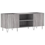 vidaXL Armoire à disques sonoma gris 121x38x48 cm bois d'ingénierie