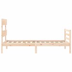 vidaXL Cadre de lit sans matelas 90x200 cm bois massif