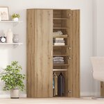 vidaXL Haut de meuble Artisan Chêne 80x39x178 cm Bois d'ingénierie