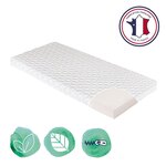 Matelas de berceau thermorégulant sans traitement Fresh 50 x 83 x 5 cm